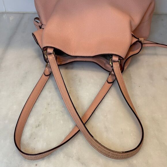 Coach Bag Purse Handbag Leather Andy Pebbled Embossed Drawstring Tote Shoulder - Picture 14 of 16